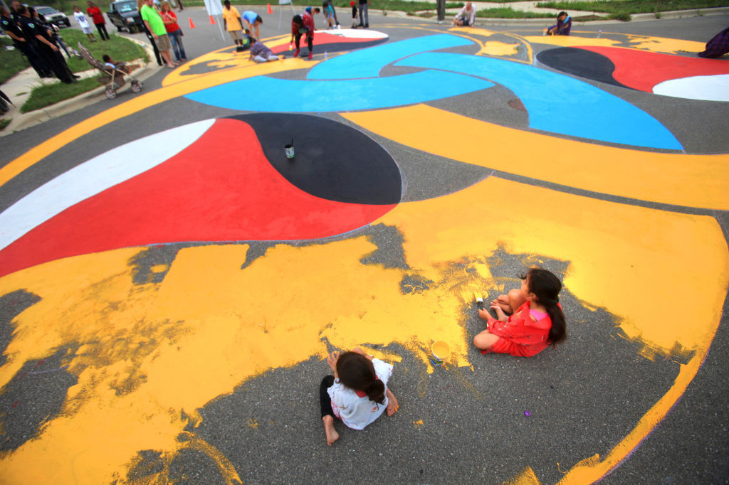 pavement painting